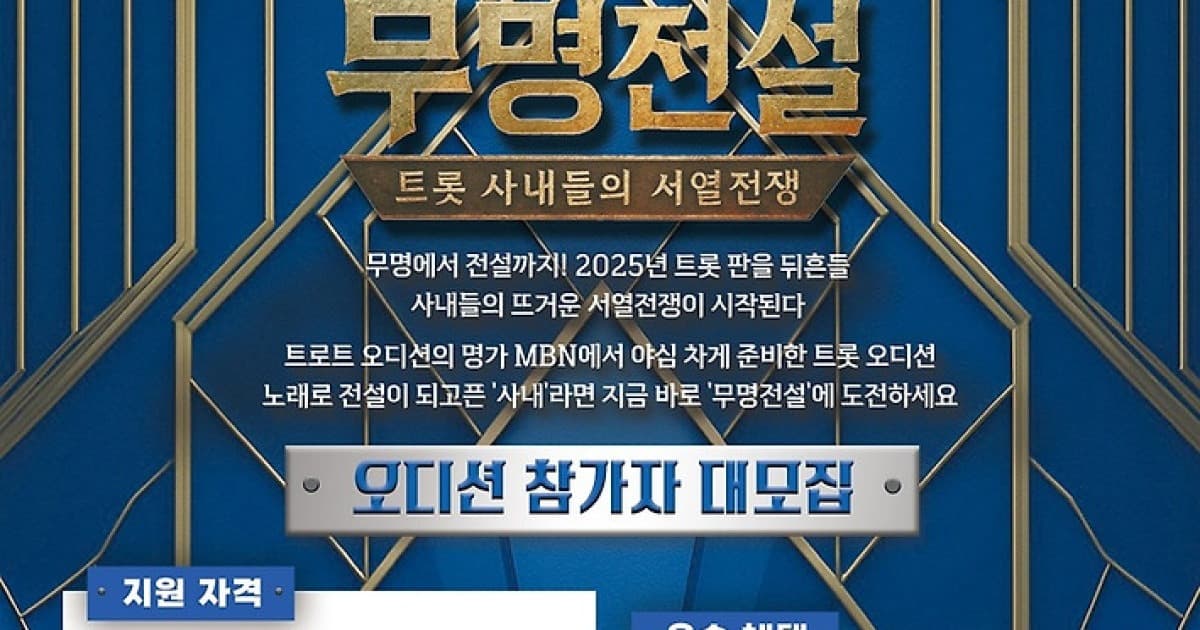 無名のハル、406点の圧勝で韓国トロット界を揺るがす